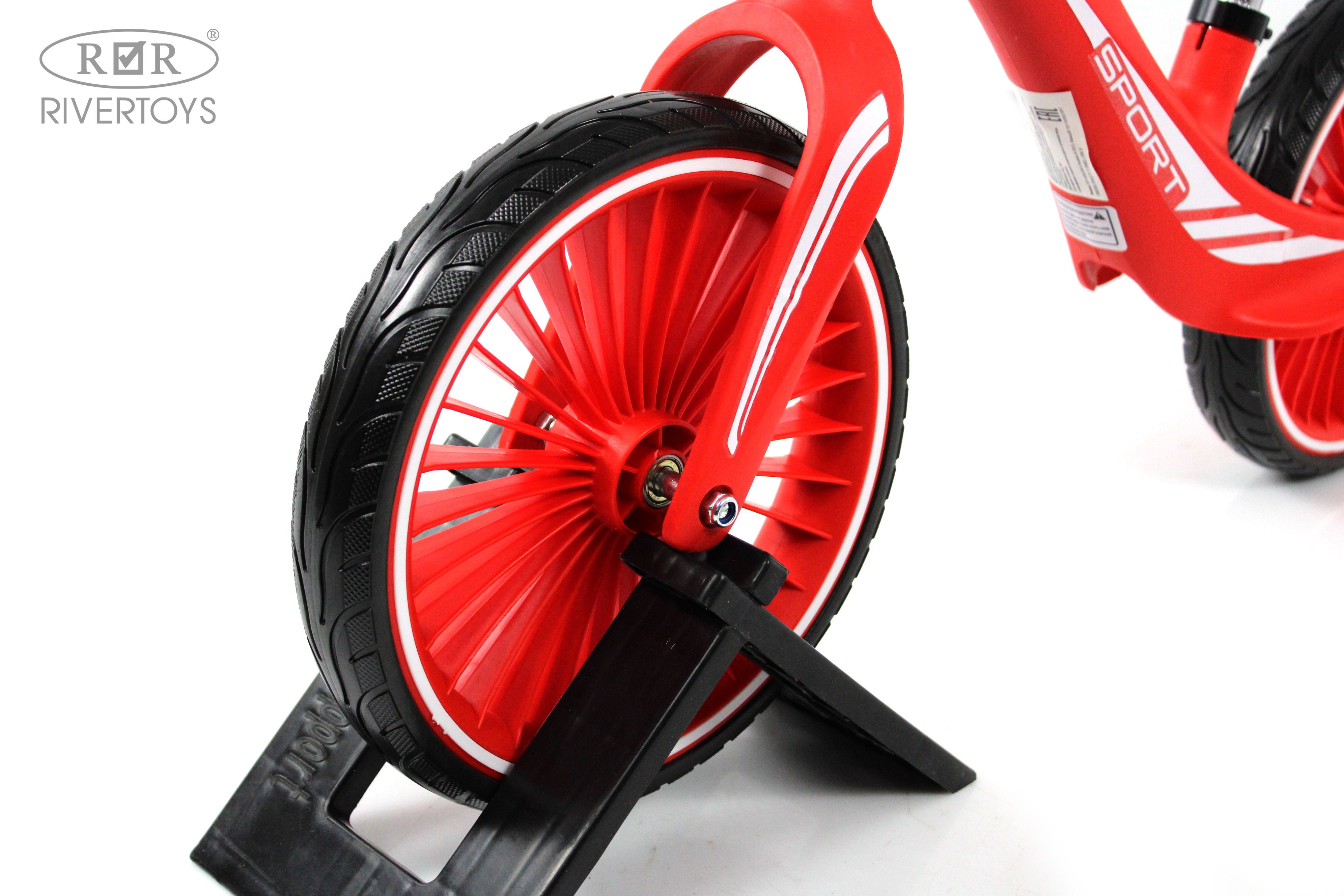 Двухколесный беговел RIVERTOYS 12 дюймов - фото 7