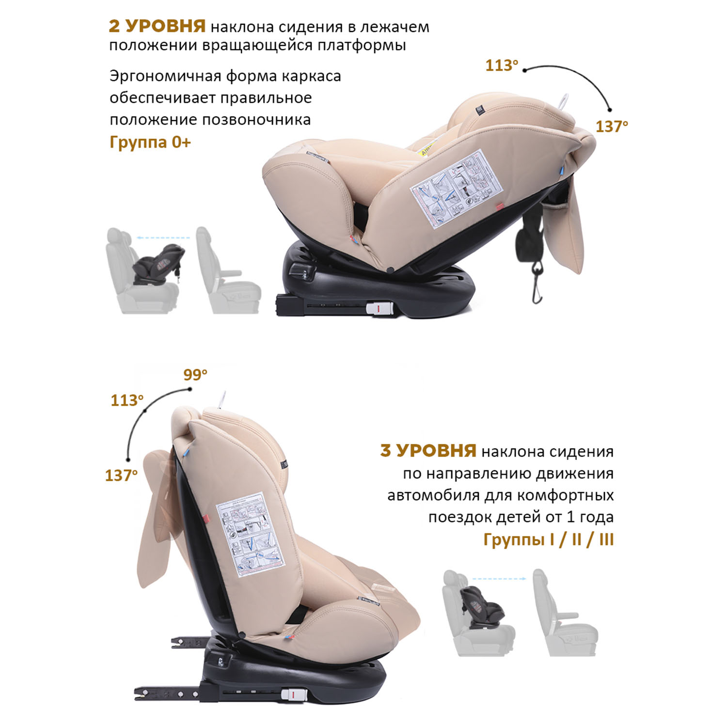 Автокресло BabyCare Shelter Isofix 0+/1/2/3 (0-36 кг) - фото 6