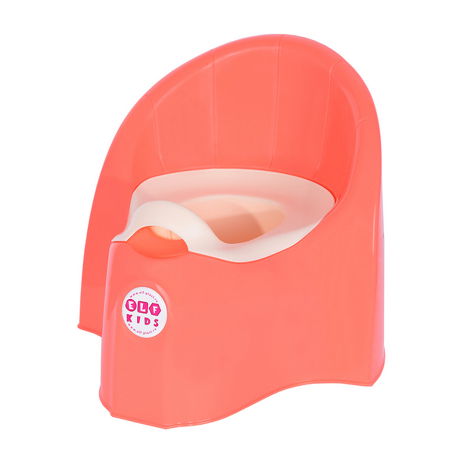 Горшок детский elfplast Junior коралловый - фото 3