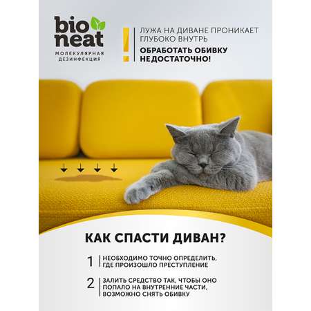 Дезинфицирующее средство Bioneat для обработки и устранения запахов Животные. Забота и уход. 3 л