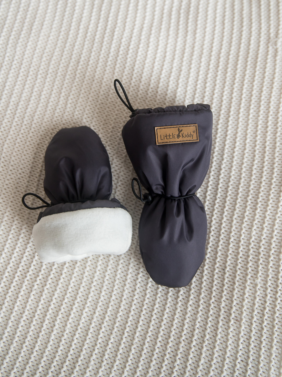 Варежки LittleKiddy varegki_demiтемно-серый - фото 4