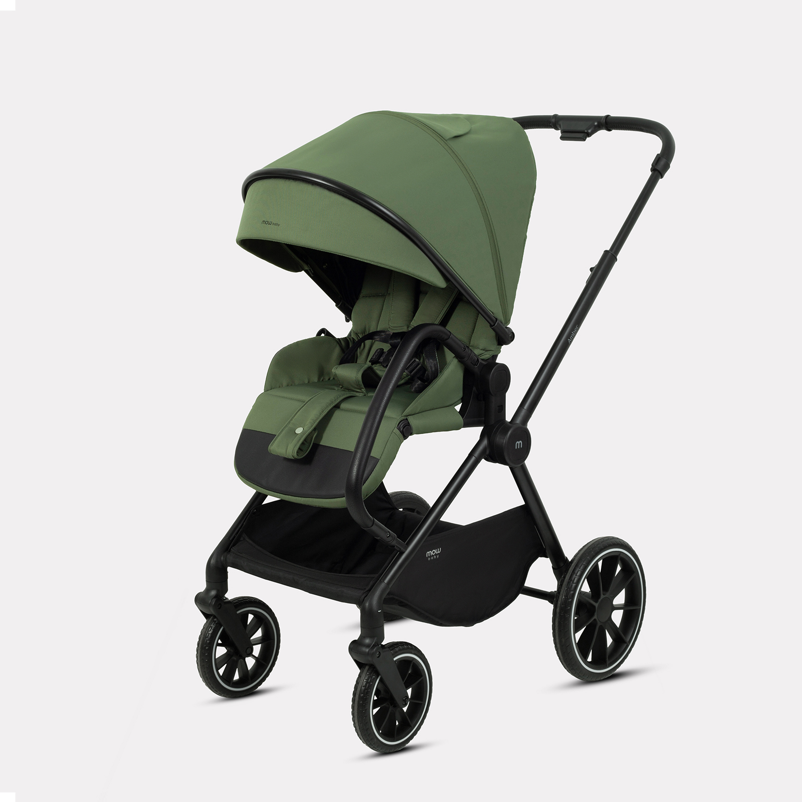 Коляска 3в1 MOWbaby AMBER зеленый - фото 13