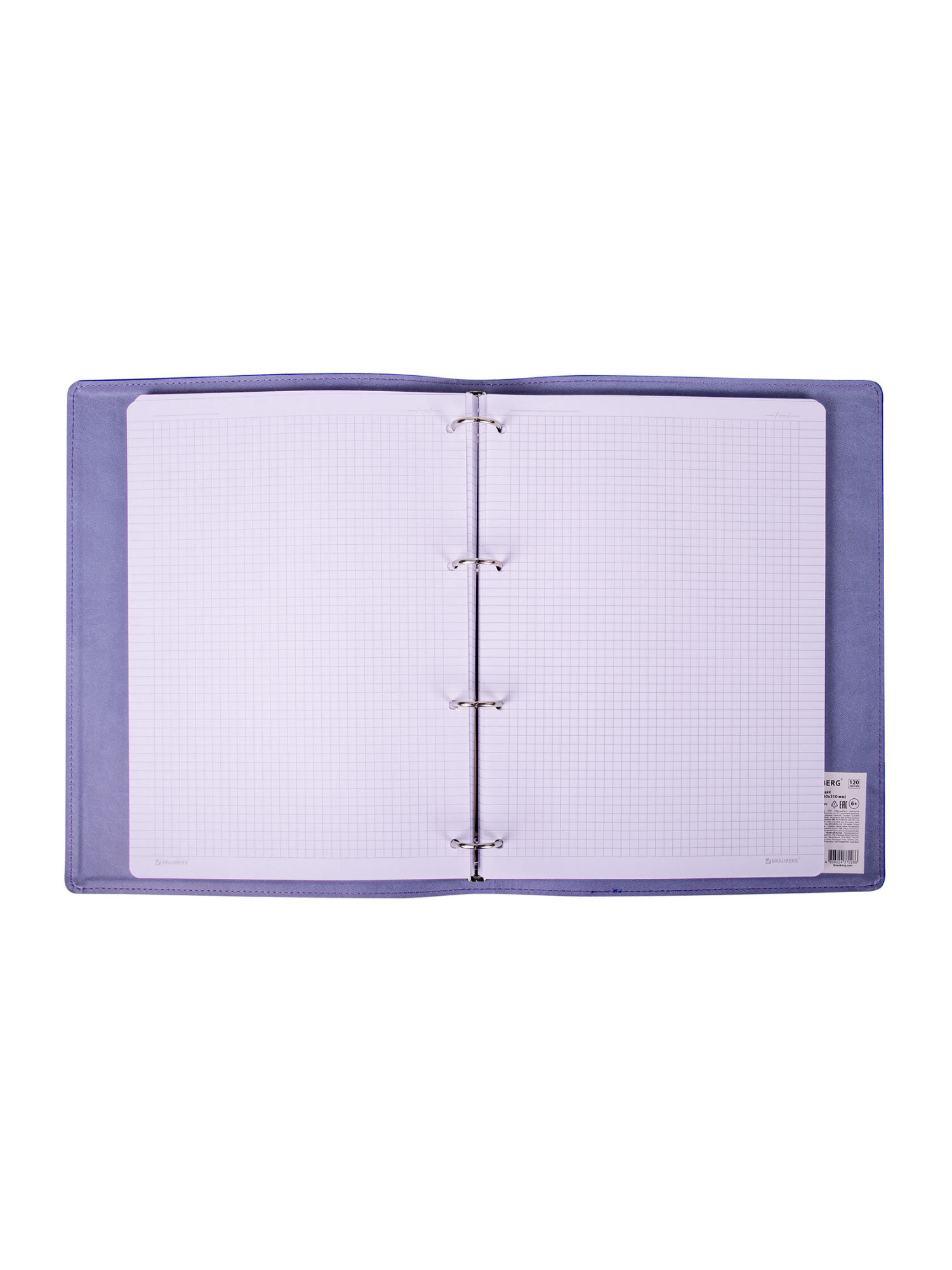 Тетрадь со сменным блоком Brauberg клетка 120 лист. - фото 8