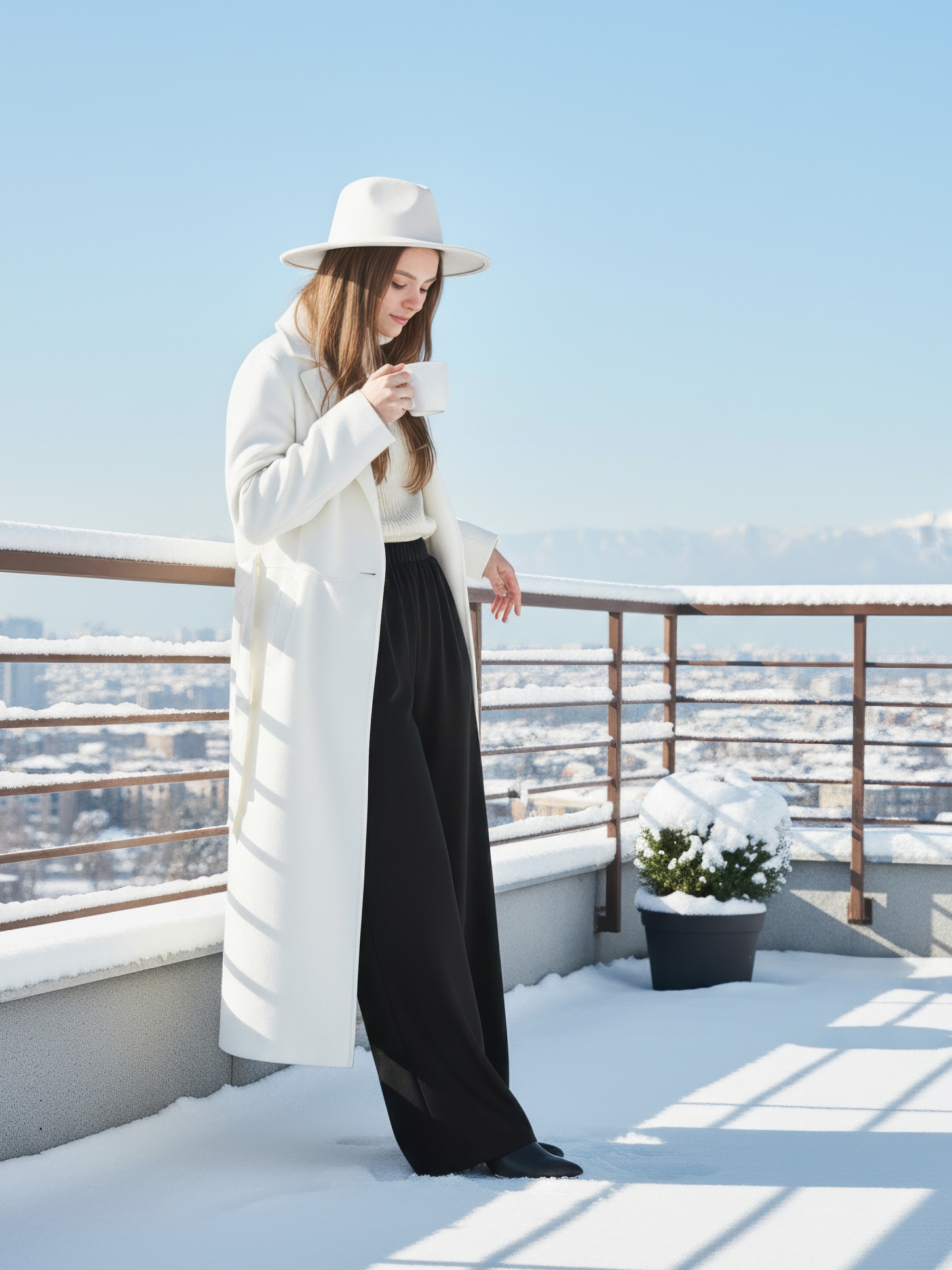 Брюки-палаццо СИНЯЯ МОДА WF1011B-H39 - фото 5