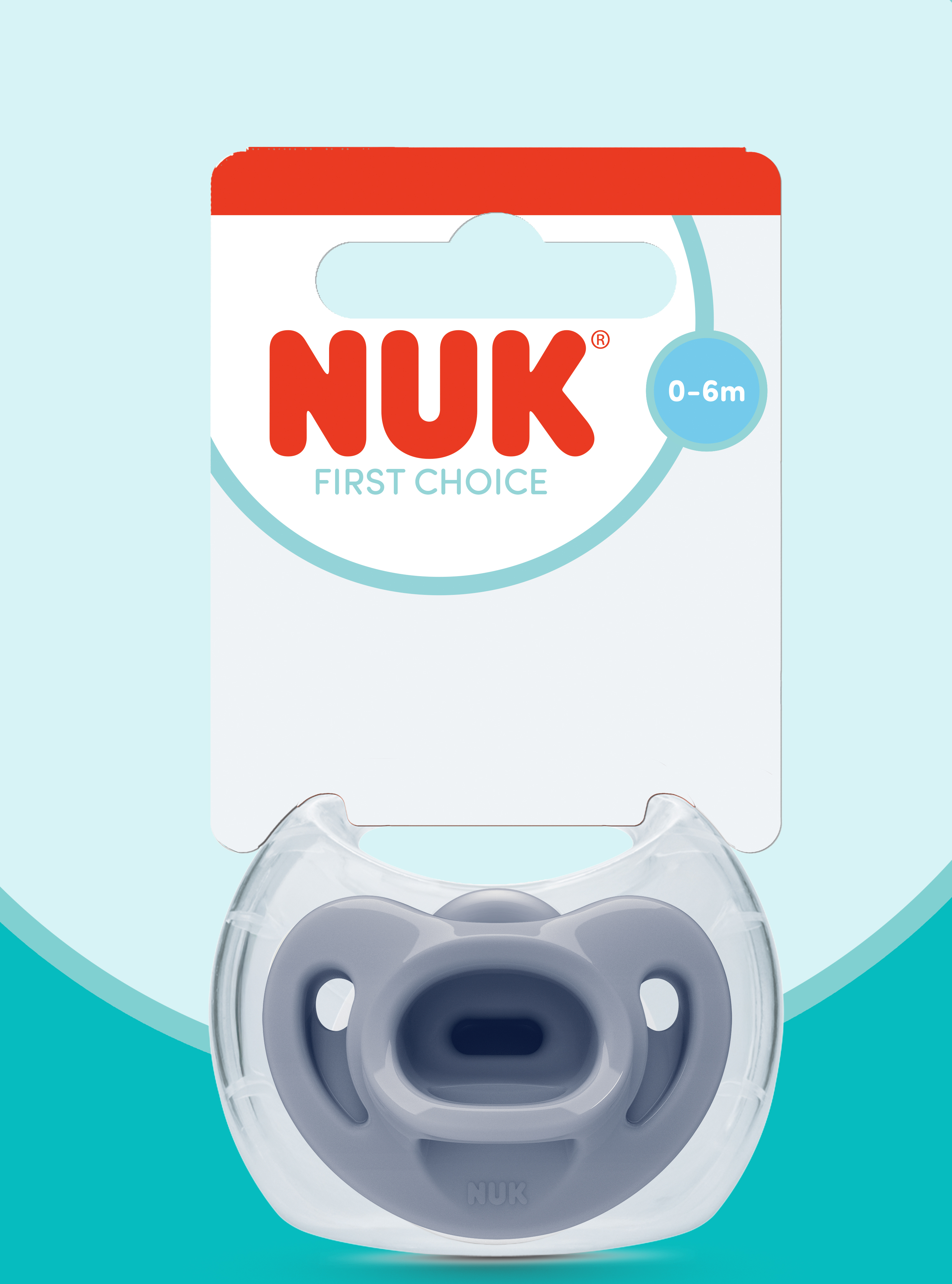 Пустышка Nuk силикон ортодонтическая от 0 мес. 1 шт. - фото 1