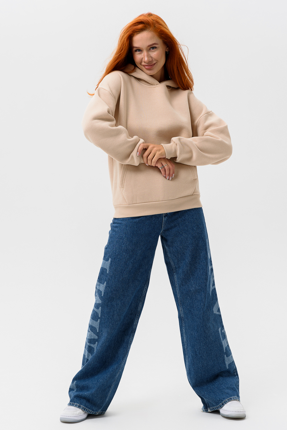 Худи Натали Суслова 14428 бежевый - фото 4