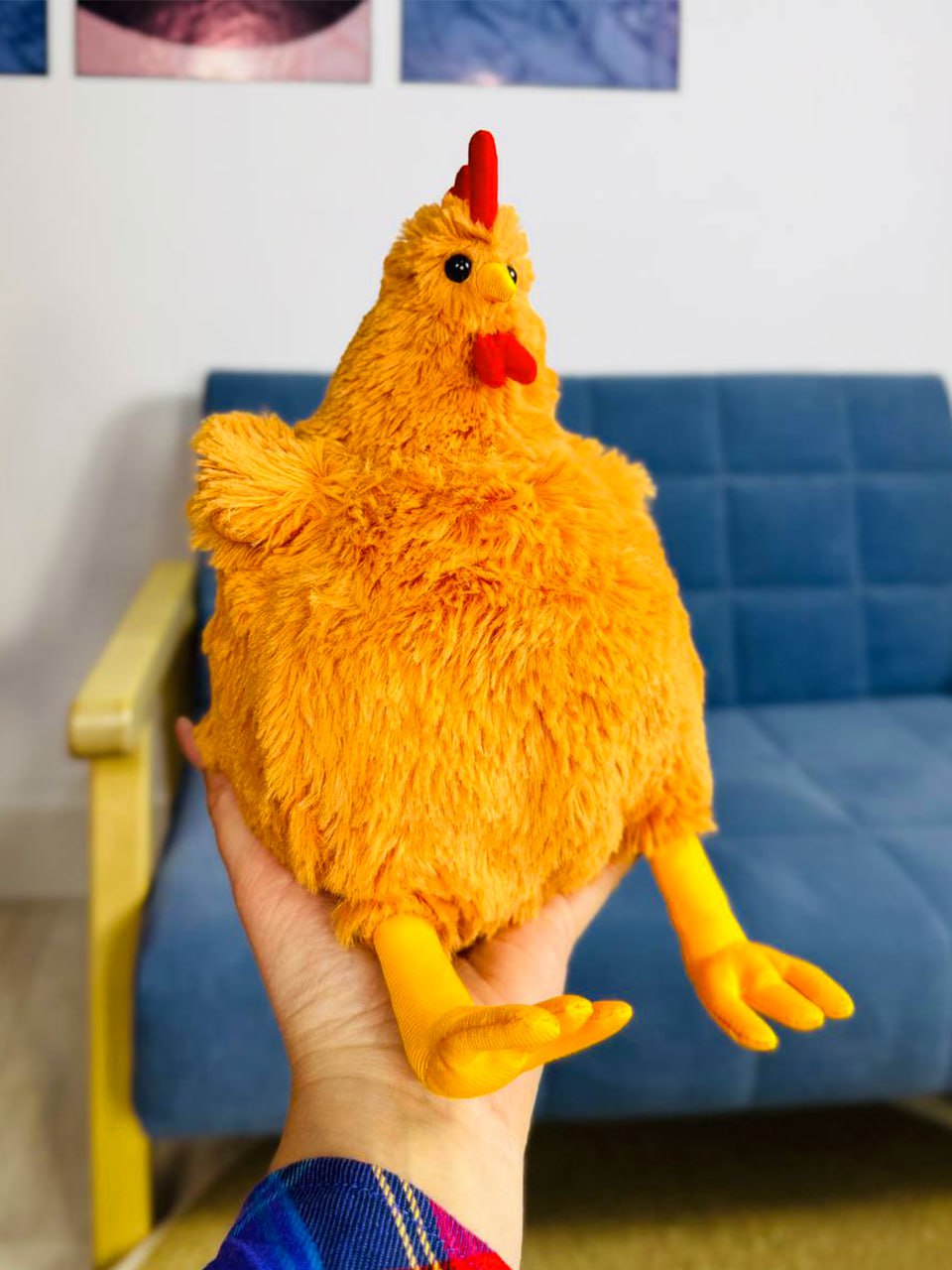 Мягкая игрушка реалистичная UDiViSH Курица 23 см - фото 3