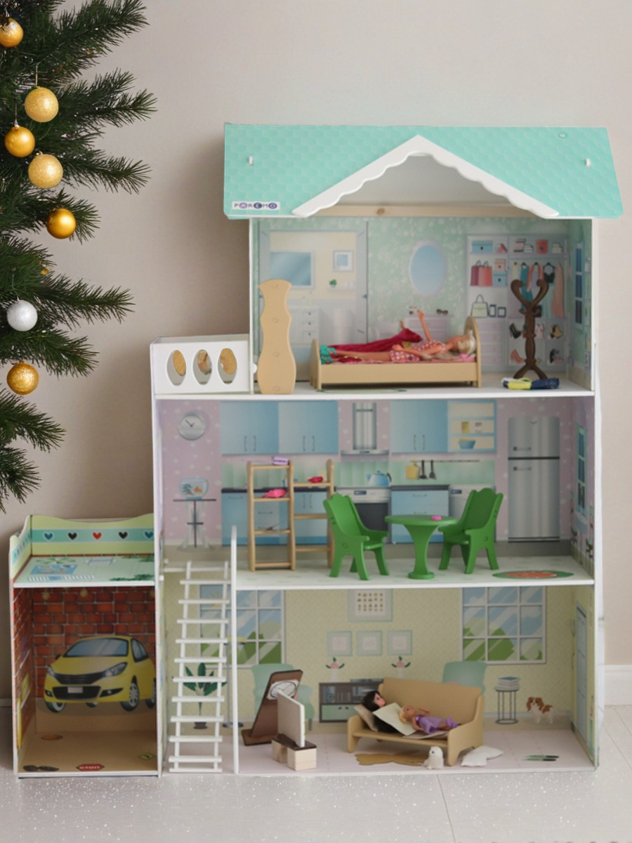 Домик для кукол PAREMO 118 см с мебелью PD318-13 - фото 2