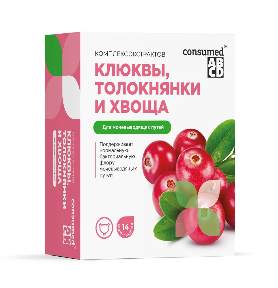Биологически активная добавка Consumed Комплекс экстрактов для мочевыводяцих путей 14 саше - фото 1