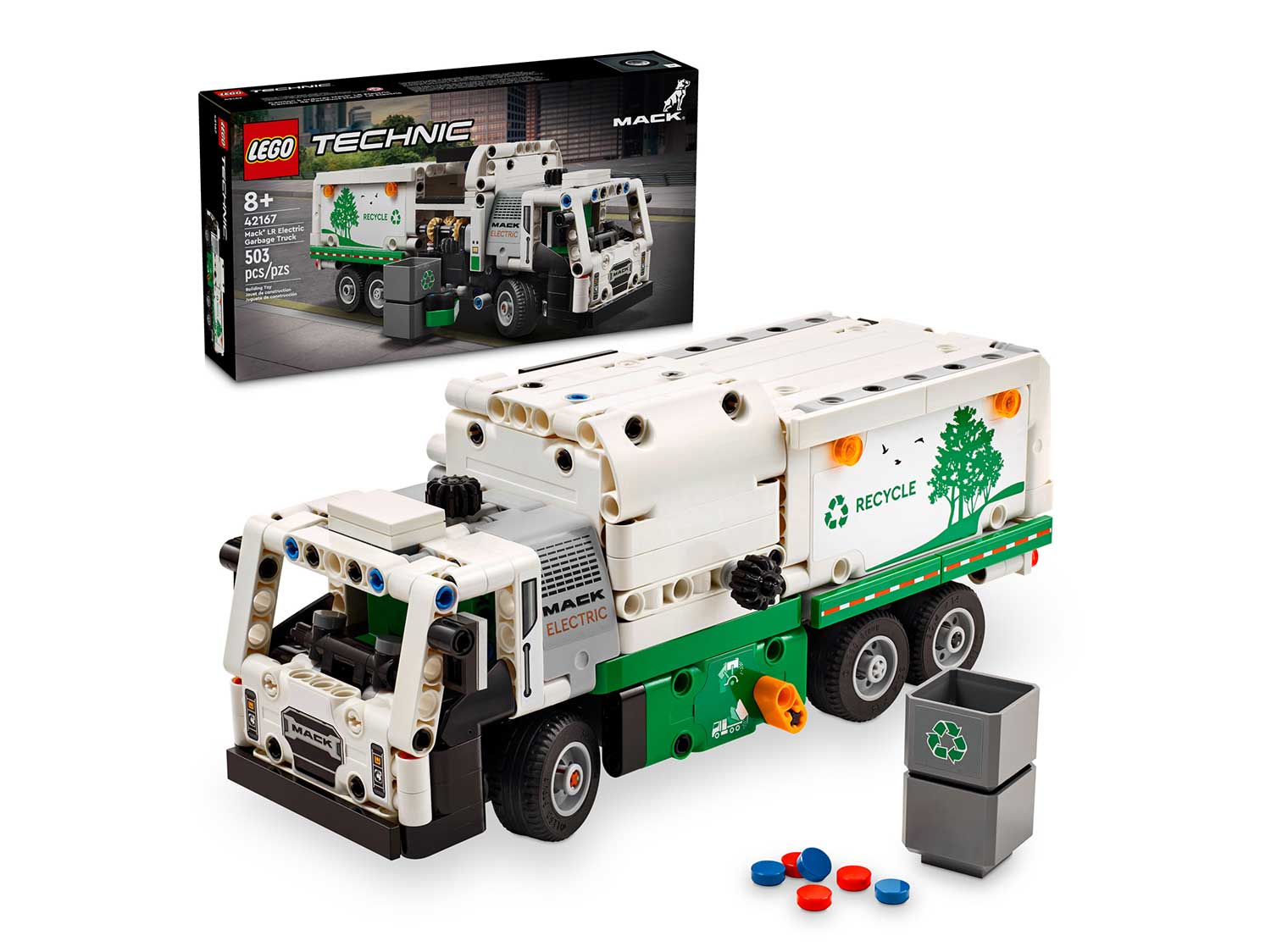 Конструктор LEGO Technic Электрический мусоровоз 42167 503 дет. - фото 1