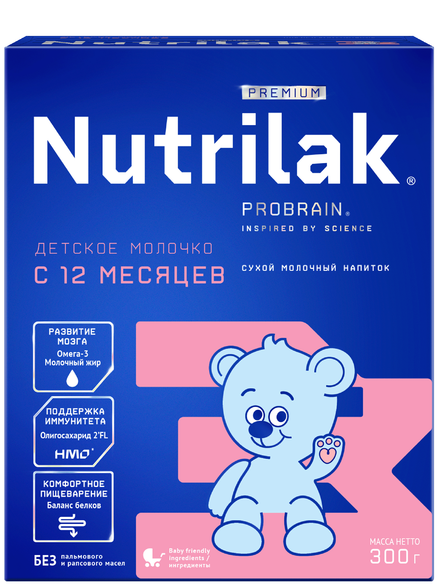 Смесь молочная Nutrilak Premium 3 300г с 12месяцев - фото 1