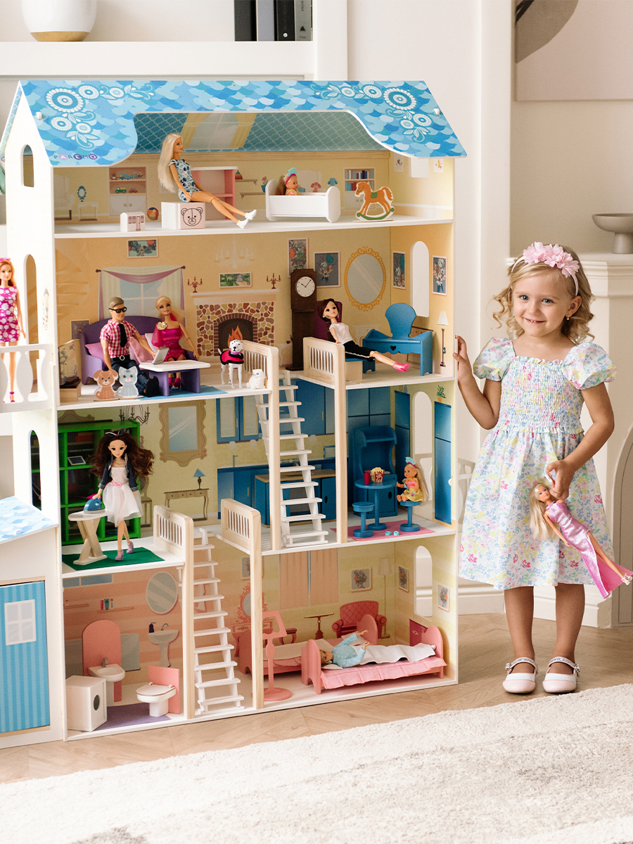 Домик для кукол PAREMO 135 см с мебелью PD316 - фото 4