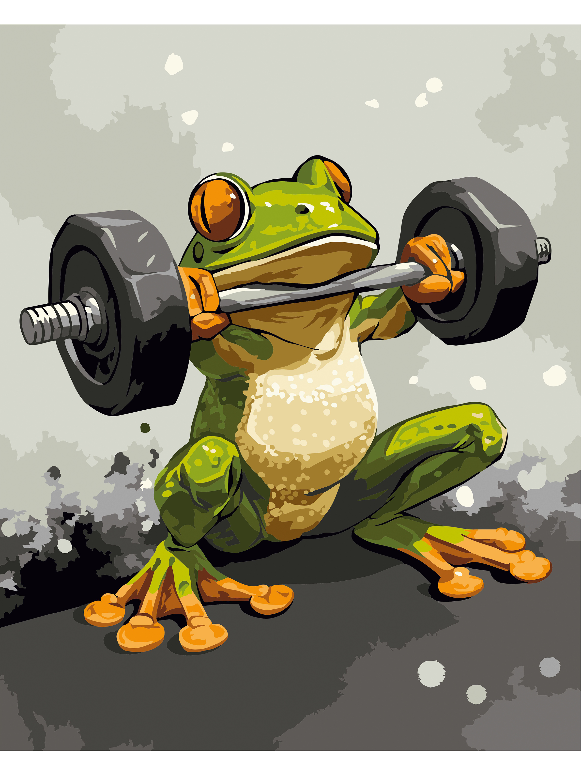 Картина по номерам Art sensation Лягушка на спорте в ассортименте - фото 2