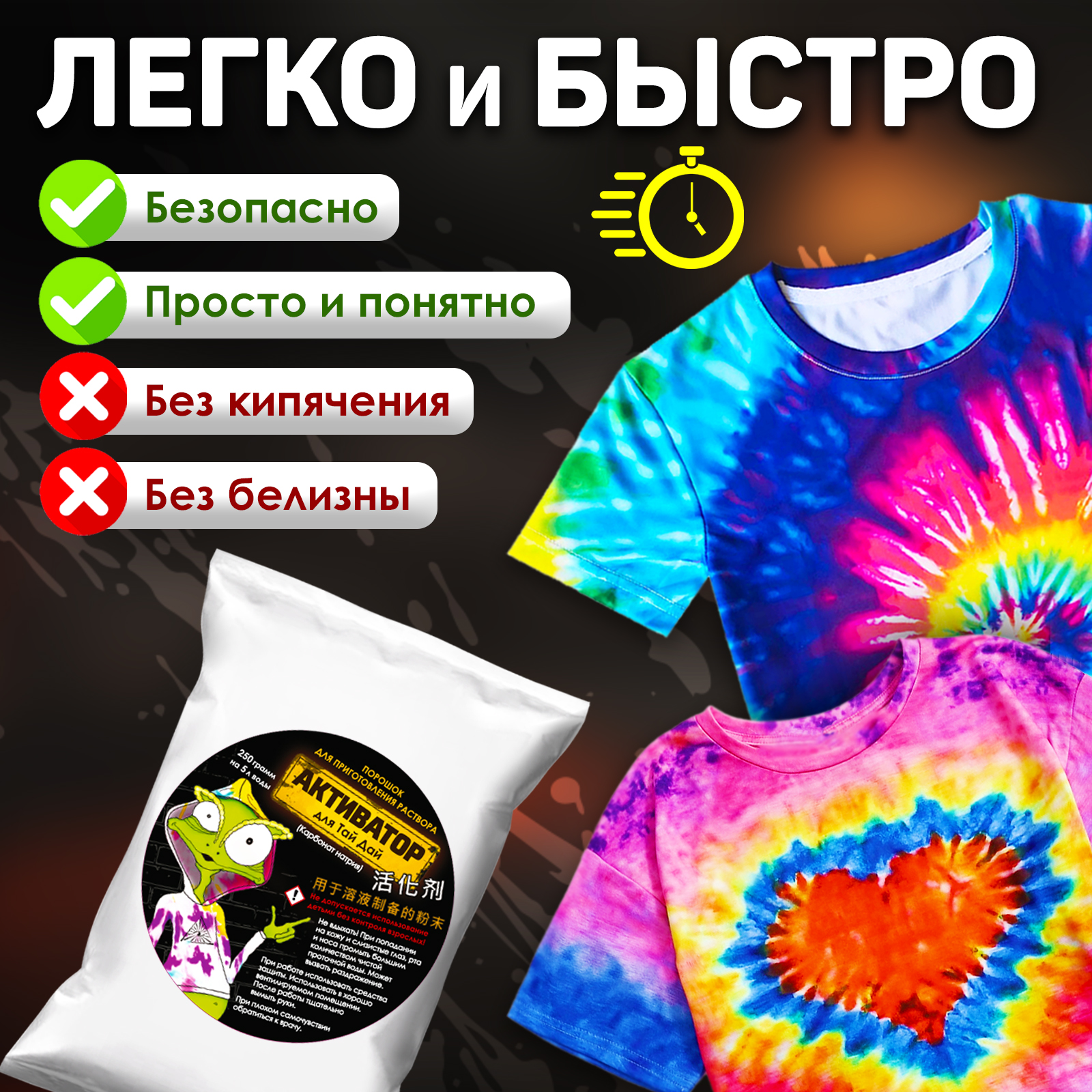 Набор для рисования MINI-TOYS Starter kit тай дай - фото 6