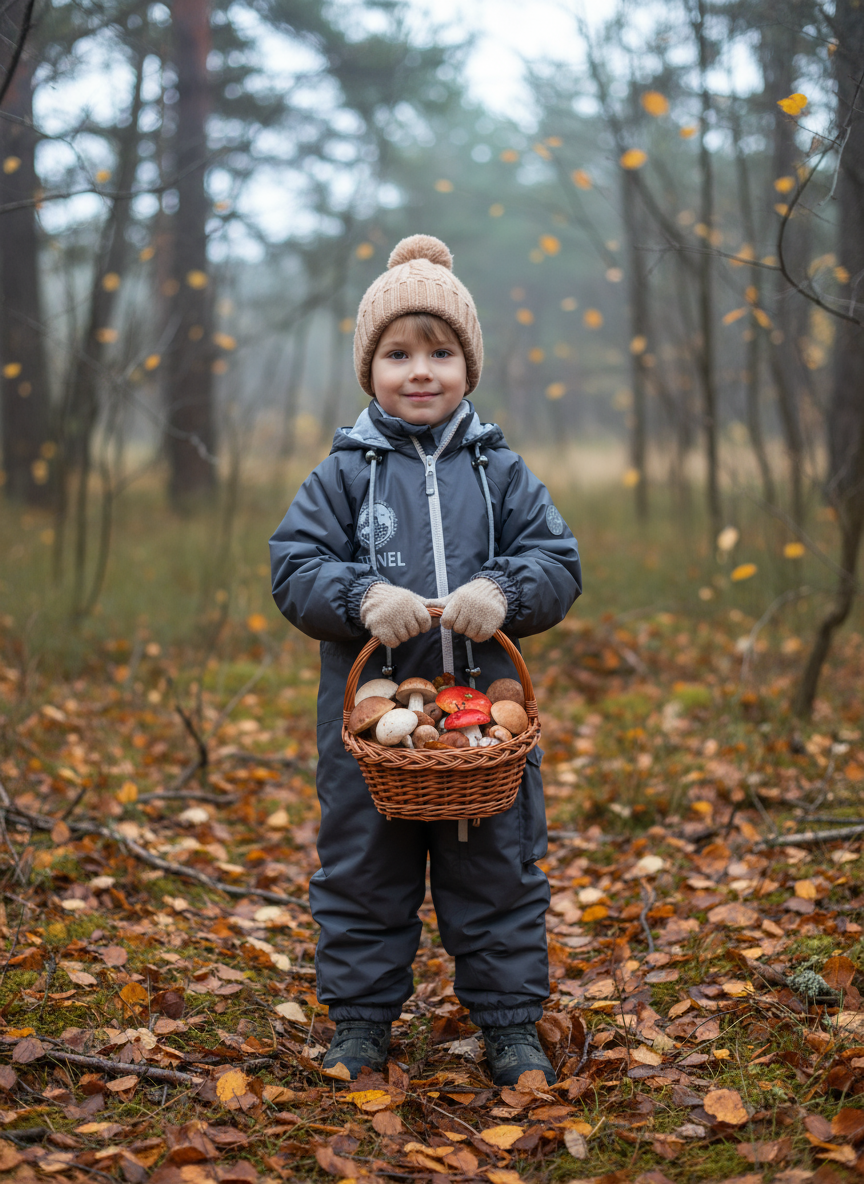 Комбинезон Arctic kids 30-029 серый - фото 2