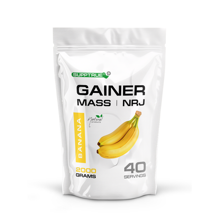 Гейнер 2 кг. SUPPTRUE MASS | NRJ banana
