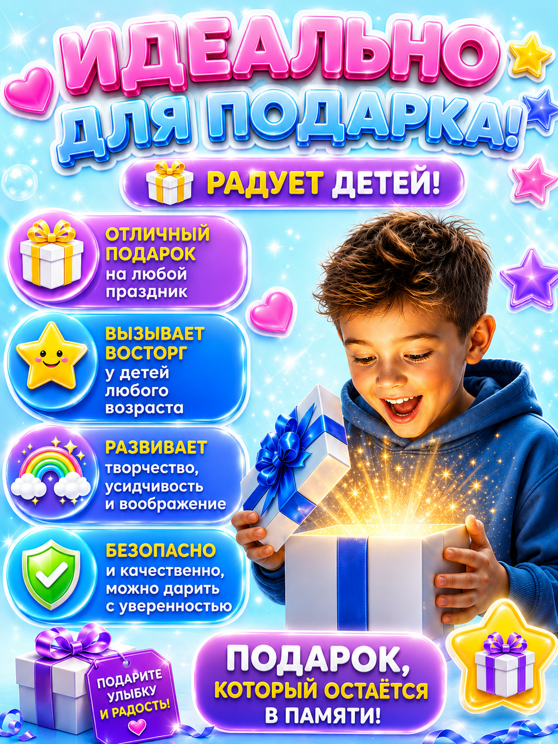 Набор для творчества LampStory аппликация Витражи машинки космос - фото 10