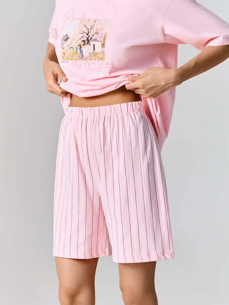 Пижама Mark Formelle (Марк Формэль) 592596-1/розовая сказка +полоска на розовом - фото 3