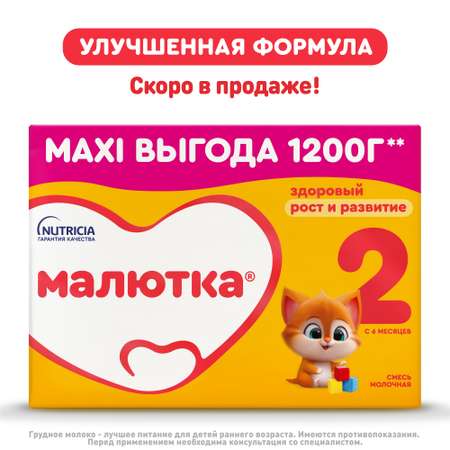 Смесь молочная Малютка 2 1200г с 6 месяцев