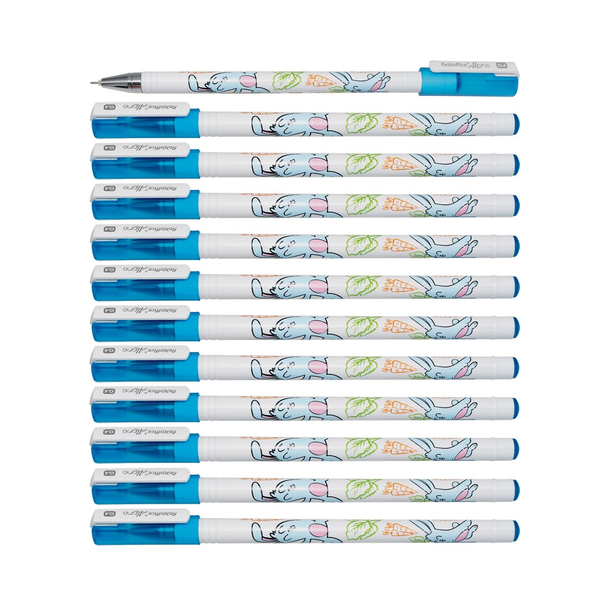 Ручка гелевая Flexoffice 12 шт. - фото 8