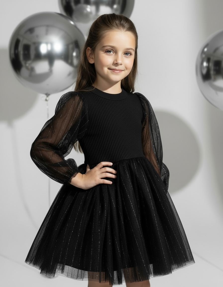 Платье Artcher kids Dress001black - фото 2