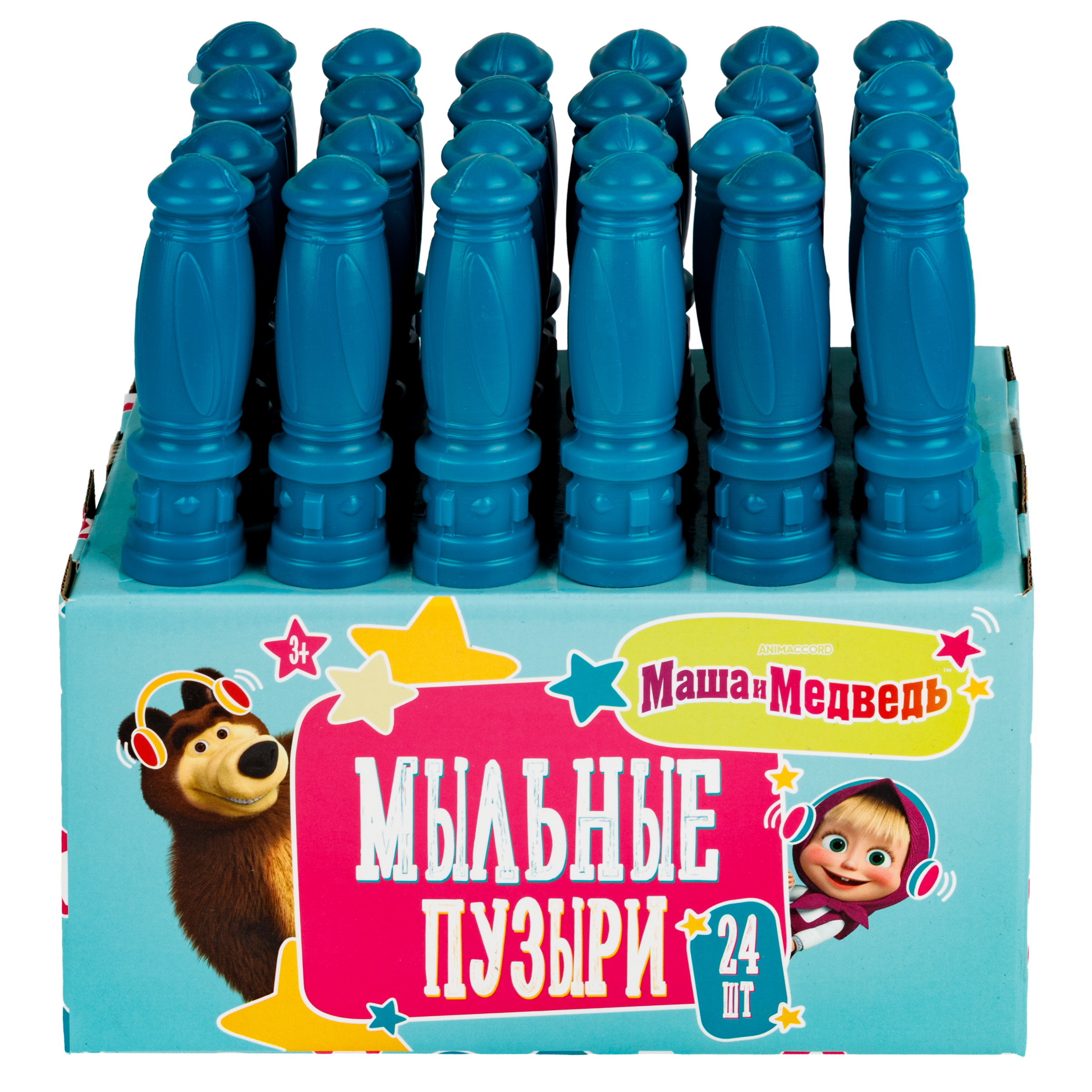 Мыльные пузыри 1TOY набор Маша и Медведь 24 шт - фото 10