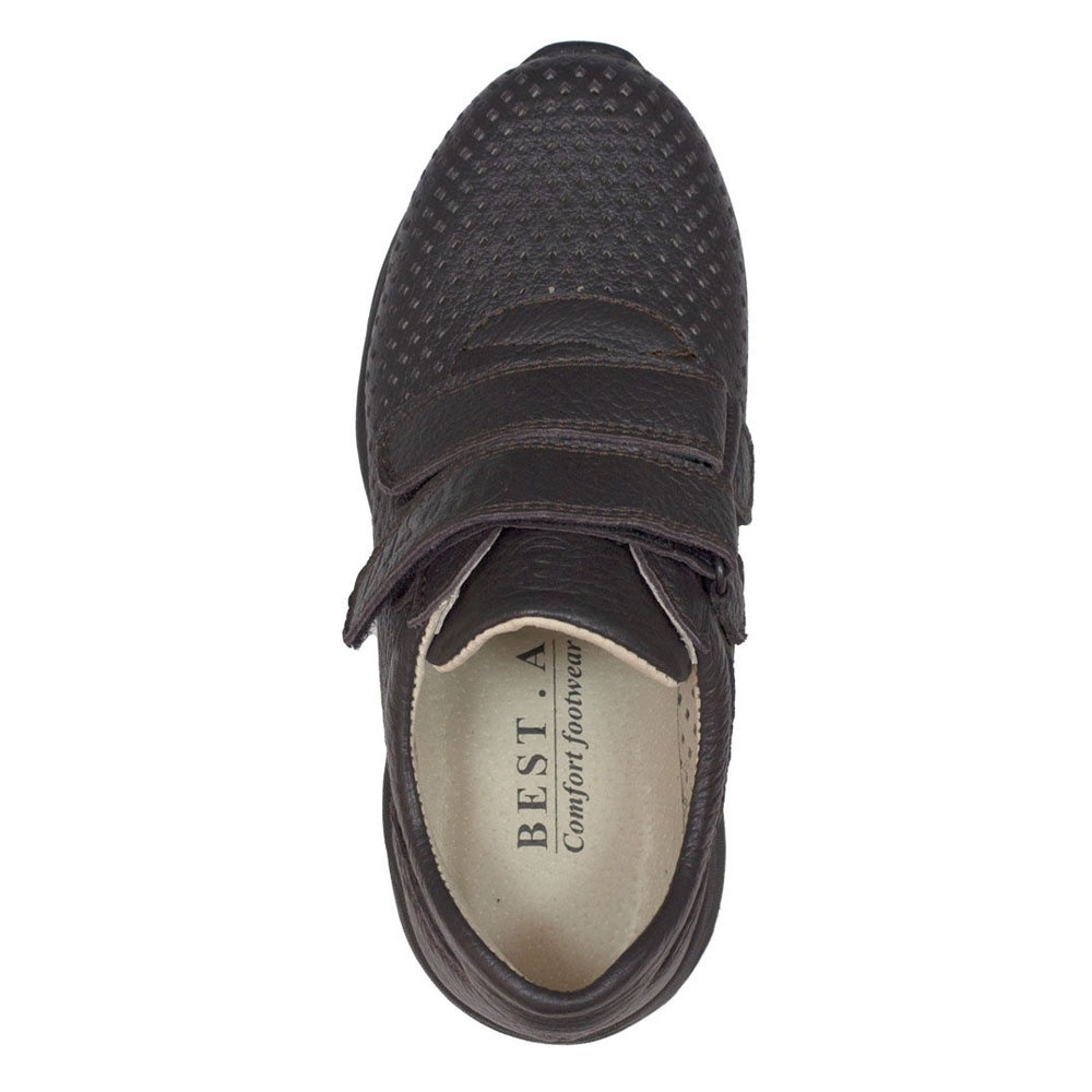 Кроссовки BEST.A 121-07Плип2 BEST.A Кроссовки коричневый кожа - фото 3