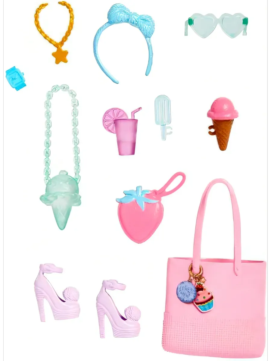 Аксессуар для кукол Barbie игрушечная косметика 120925 - фото 2