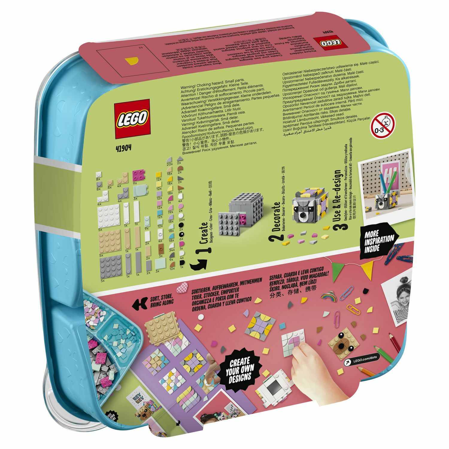 Конструктор LEGO DOTS Подставки для фото Животные - фото 3