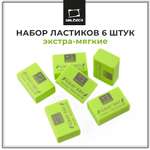 Ластик Малевичъ Зеленое яблоко 6 шт.
