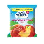 Фруктовые кусочки Когда Я вырасту Яблоко-Персик с 12 мес 30 г