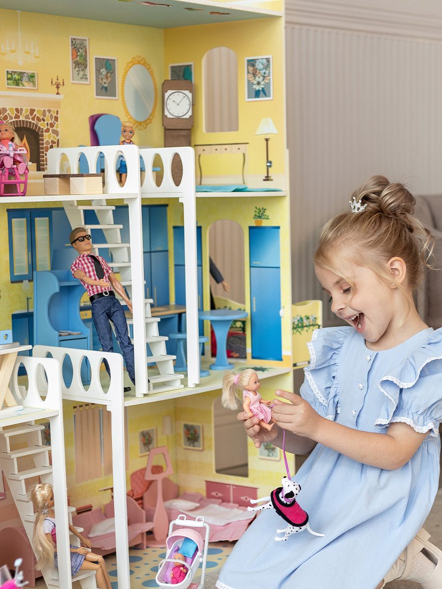 Домик для кукол PAREMO 135 см с мебелью PD316 - фото 4