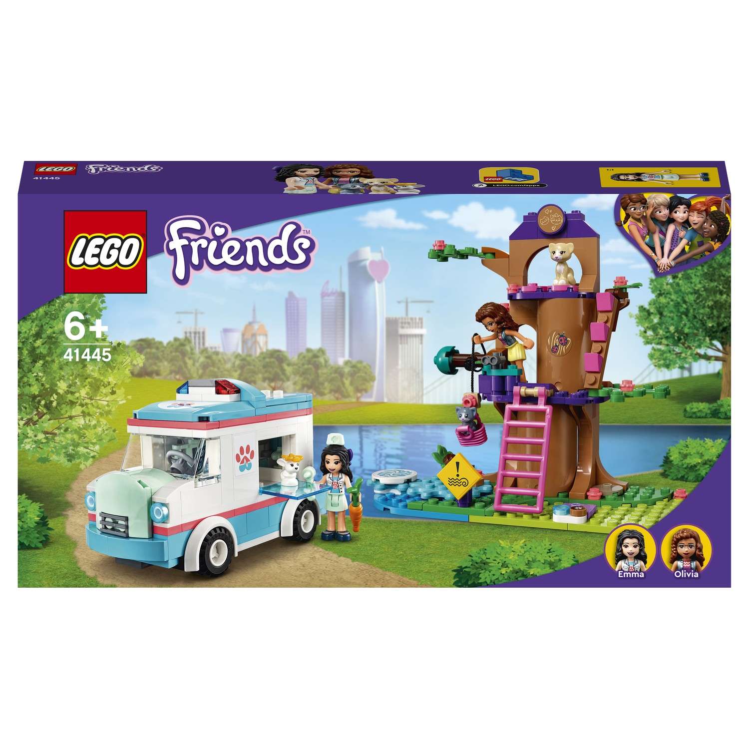 Конструктор LEGO Friends Машина ветеринарной помощи блочный - фото 2