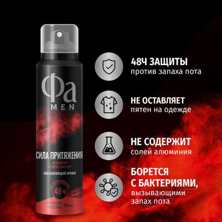 Дезодорант-спрей Фа для тела Сила Притяжения 150мл