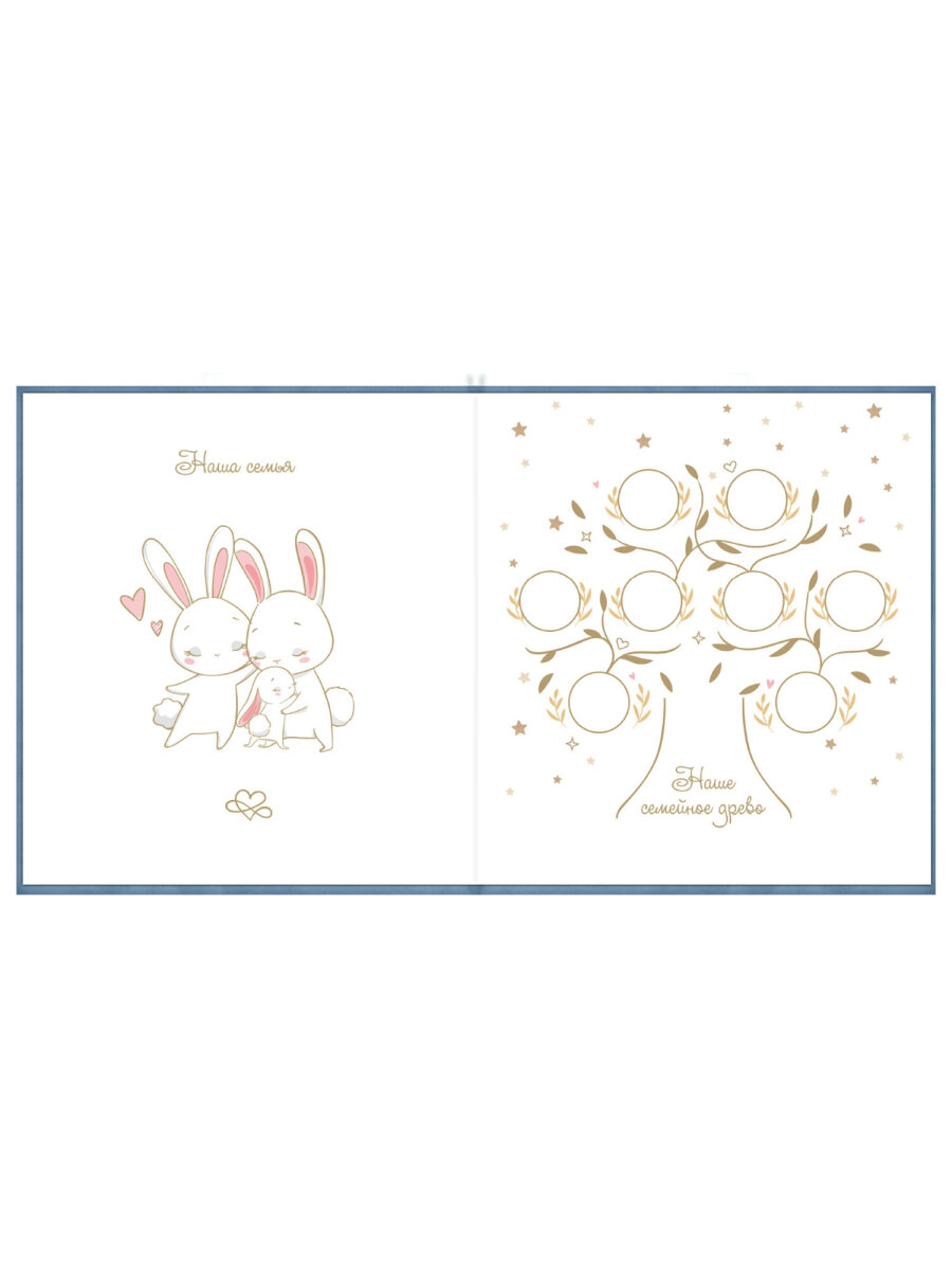 Фотоальбом анкета Brauberg детский семейный для новорожденных с наклейками - фото 5