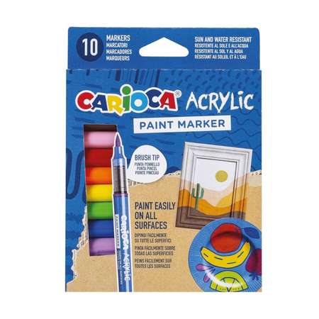 Маркеры CARIOCA акриловые 10 шт.