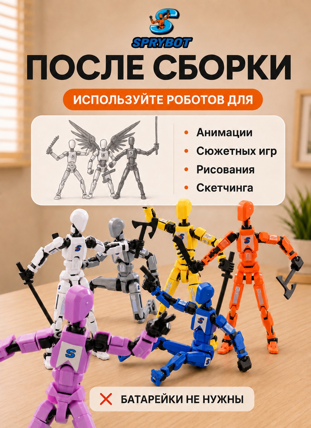 Фигурка TrendToys роботы на магнитах шарнирные - фото 9