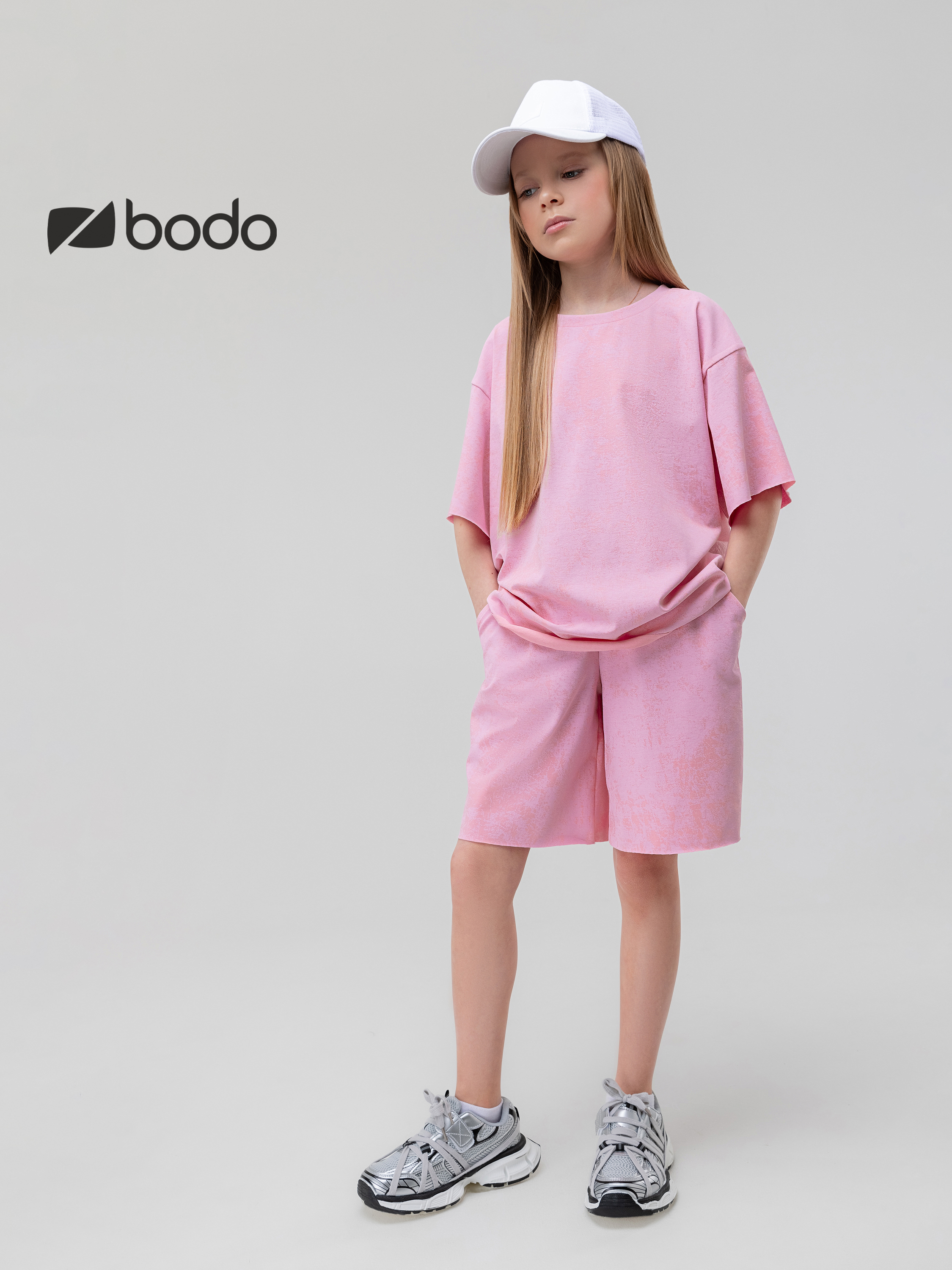 Футболка и шорты Bodo 46-152MU_розовый - фото 2