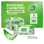 Влажные салфетки Свежая нота 3 упак. 120 шт.