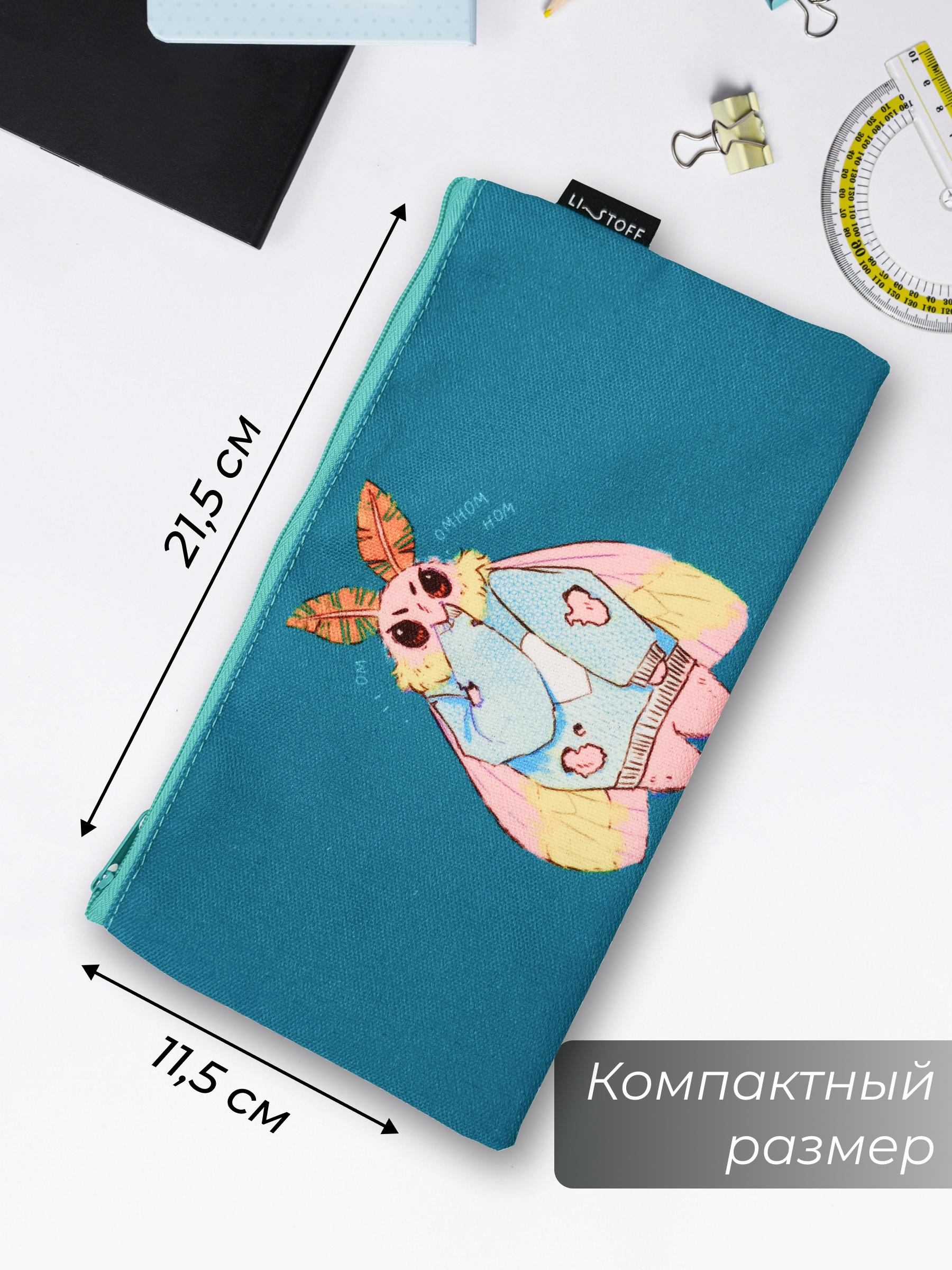 Пенал косметичка Listoff текстиль - фото 2