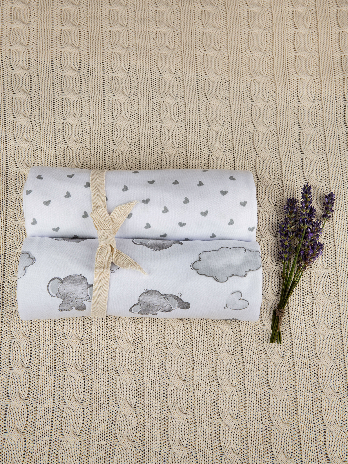 Пелёнка inlovery трикотаж 85х100 см 2 шт. - фото 20