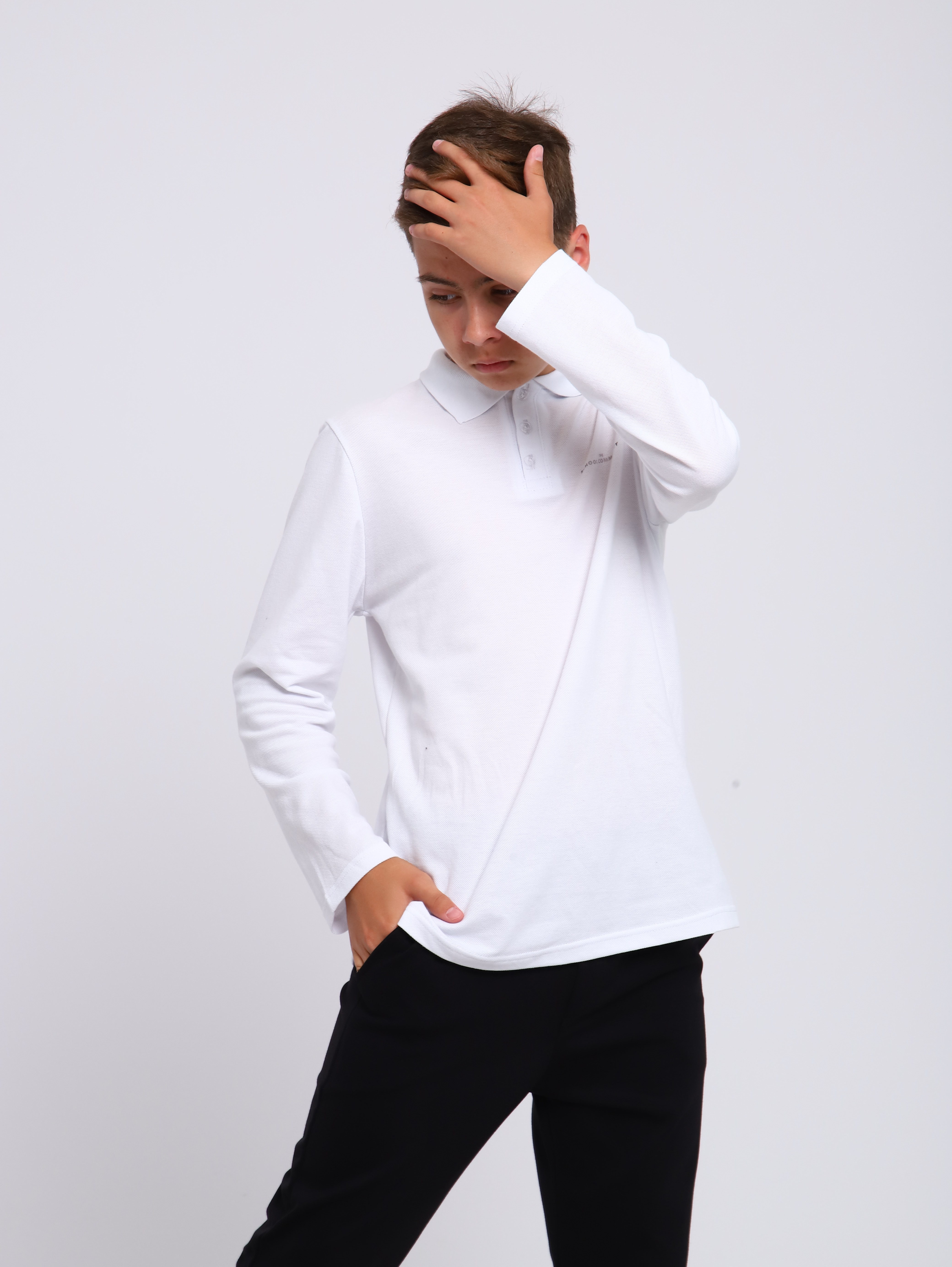 Поло ЛАДОШКИ Рубашка Василий белый - фото 9