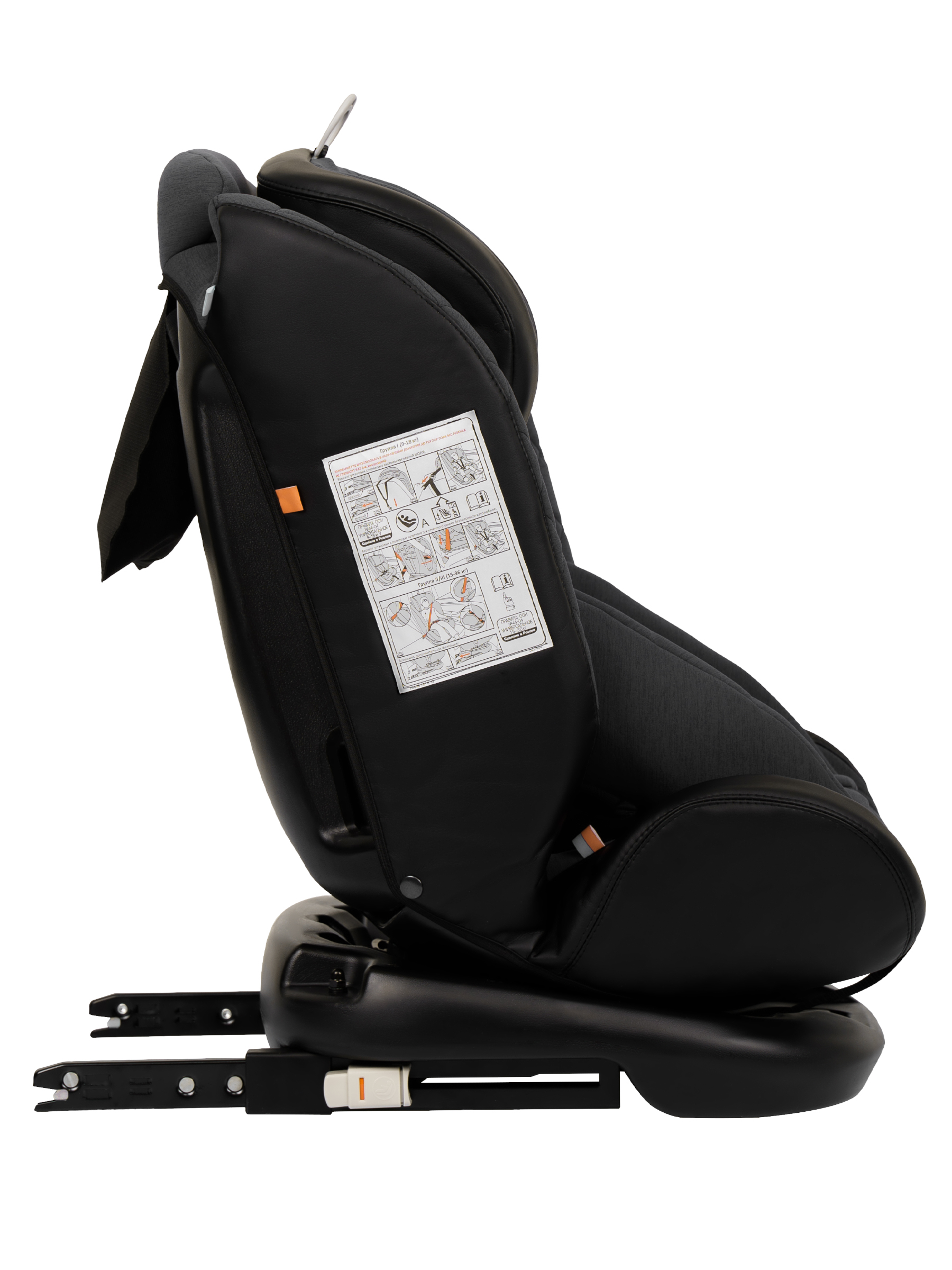 Автокресло Indigo Jovola Fuller сер.-черная кожа Isofix 0+/1/2/3 (0-36 кг) серый - фото 38