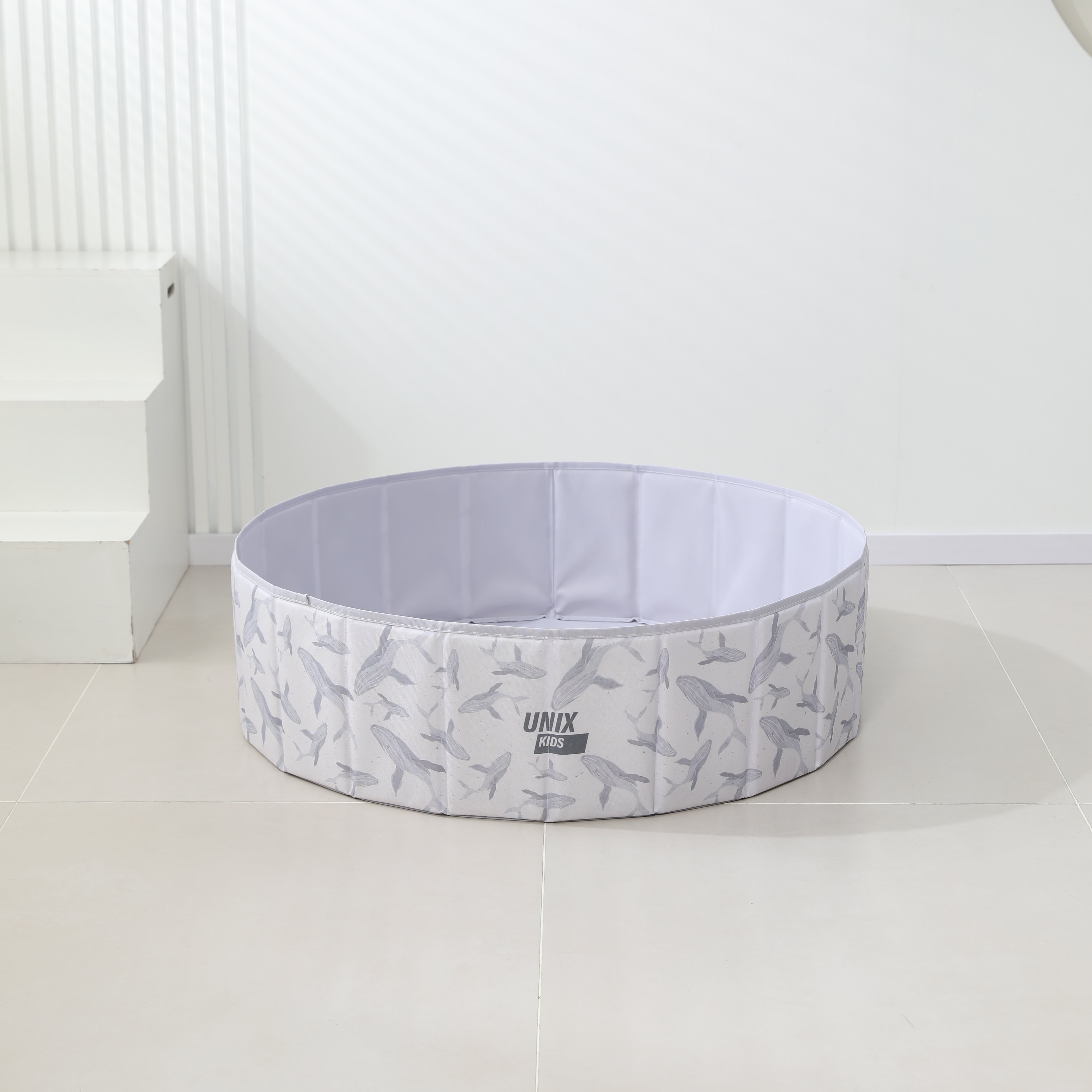 Сухой бассейн для шариков UNIX Kids Ocean 100 см Grey (без шариков) - фото 12