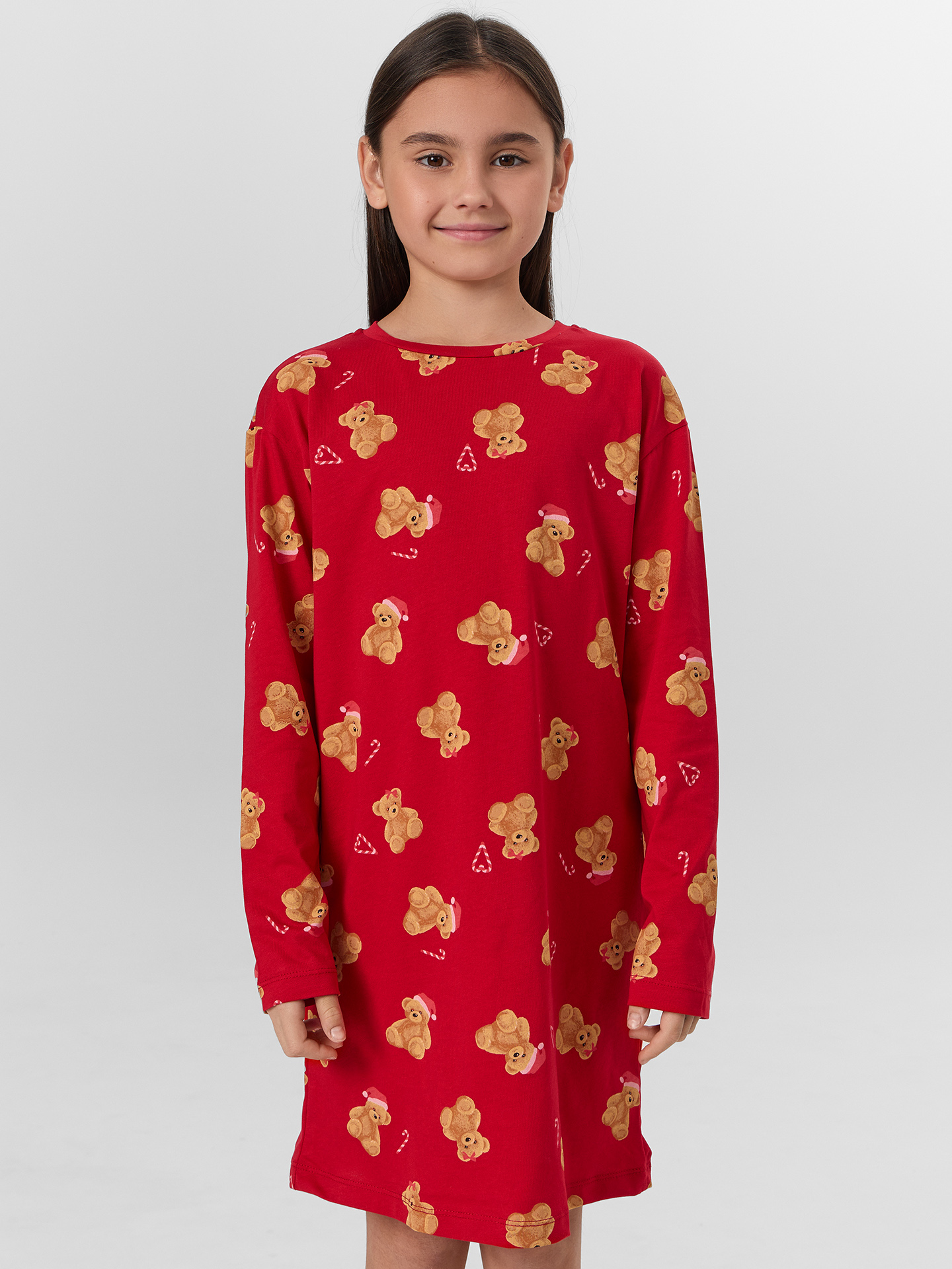 Сорочка ночная Mark Formelle (Марк Формэль) 577727/НГ медвежата на красном - фото 3