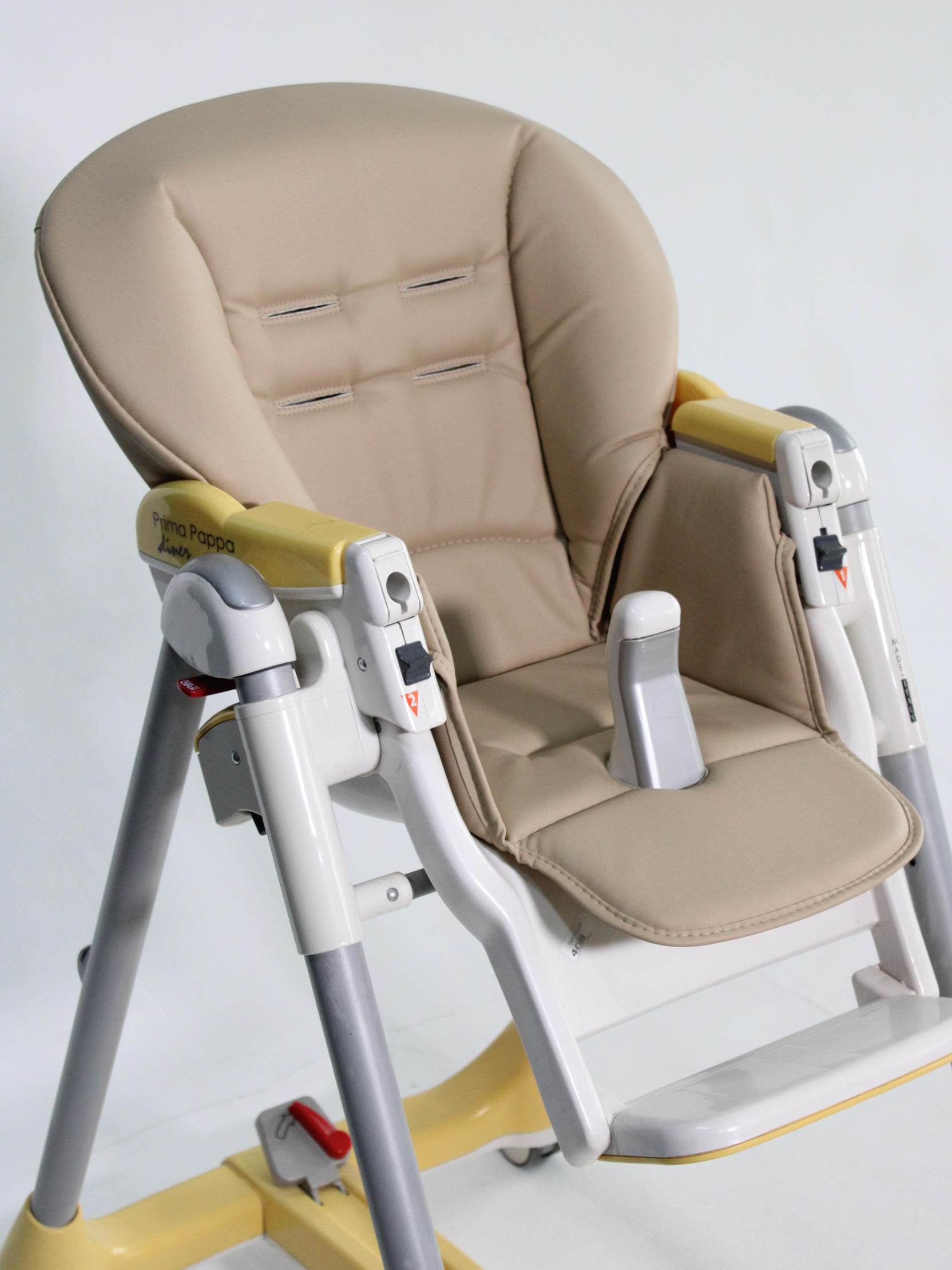 Чехол из экокожи Чехольчик ОК на стульчик для кормления Peg perego Prima Pappa Diner бежевый - фото 3
