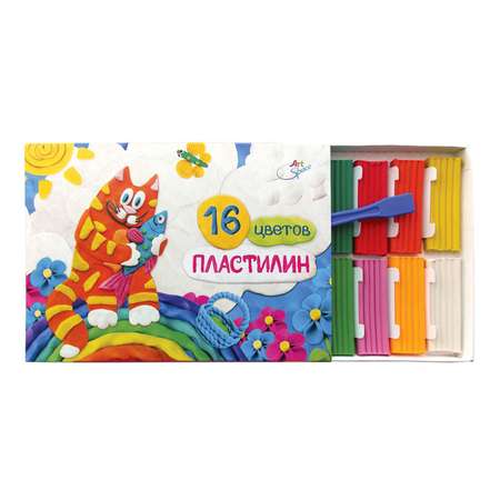 Пластилин Спейс 16 цв.