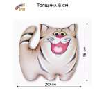 Мягкая игрушка Штучки к которым тянутся ручки Котик светло-коричневый