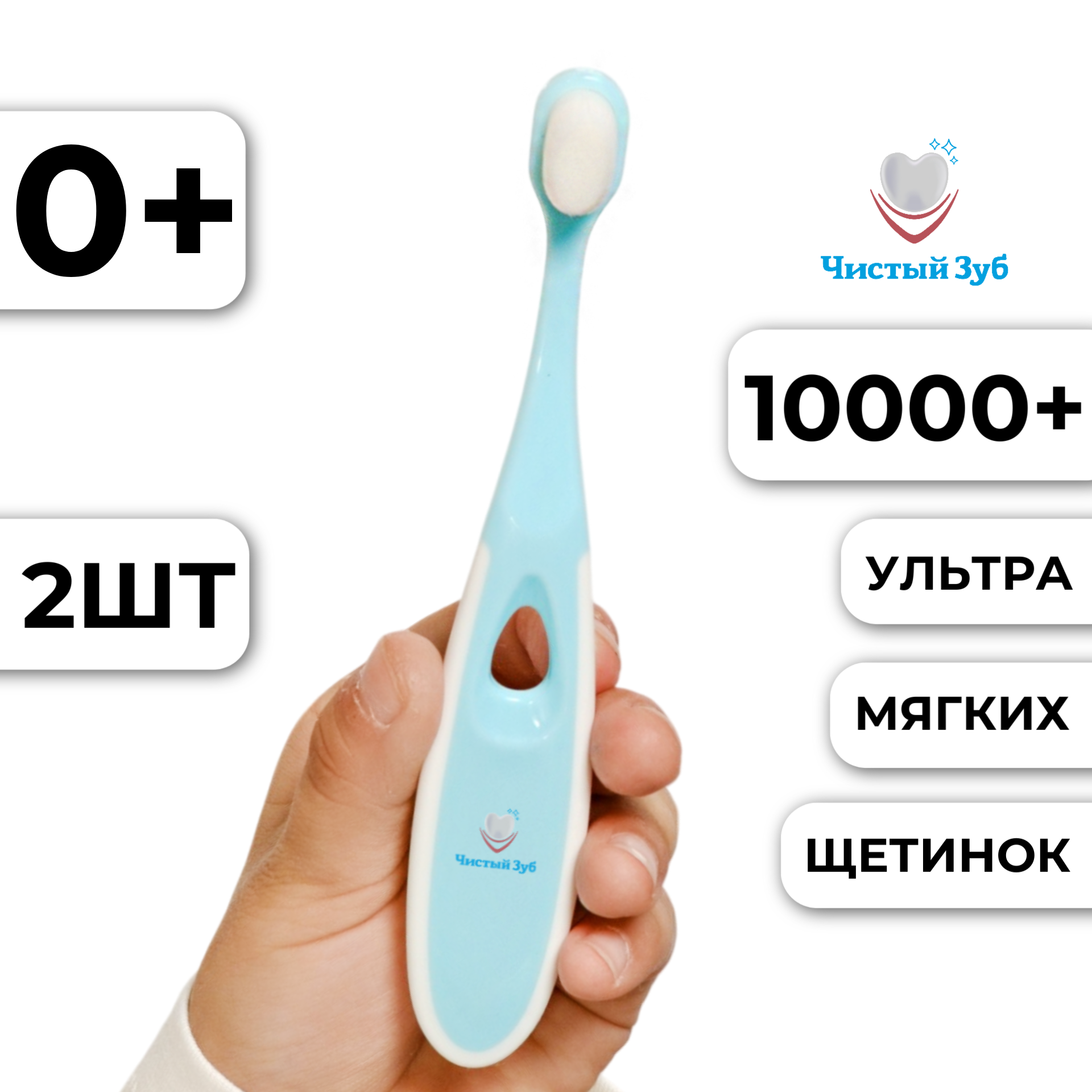 Зубная щетка классическая Чистый Зуб 2 шт. - фото 1