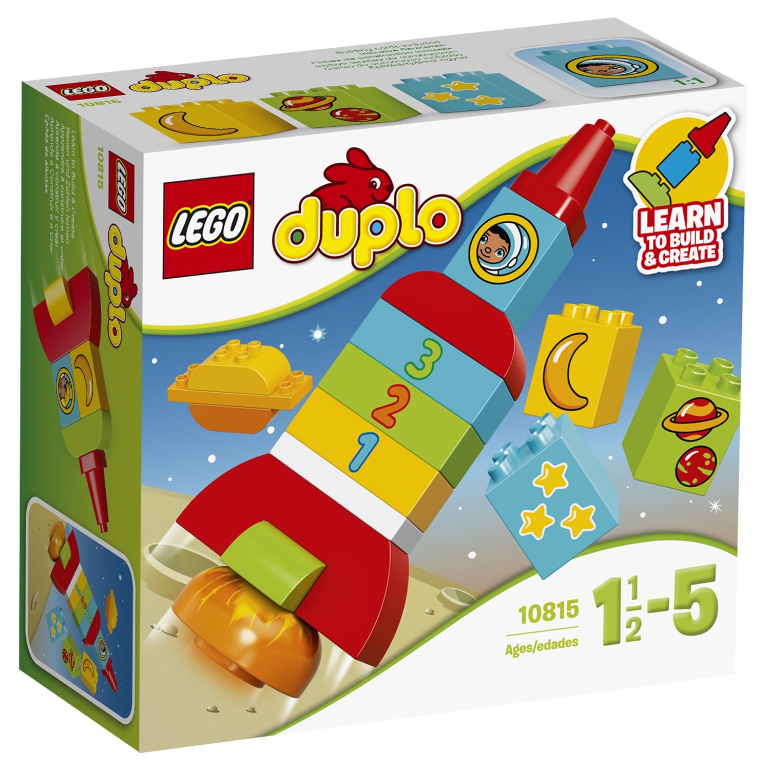 Конструктор LEGO DUPLO Моя первая ракета блочный - фото 2